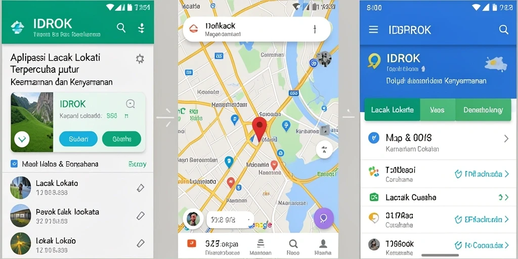 Antarmuka sederhana untuk lacak lokasi yang efisien.