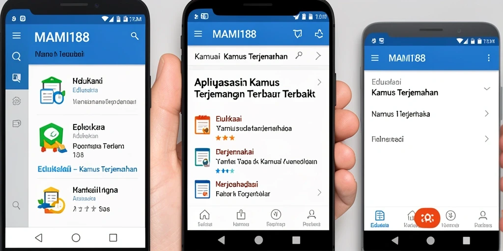 Antarmuka aplikasi MAMI188 yang bersih dan mudah digunakan.