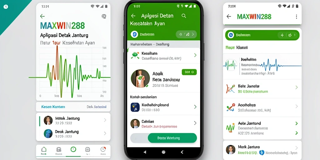 Antarmuka MAXWIN288 yang sederhana dan intuitif untuk pemantauan detak jantung.