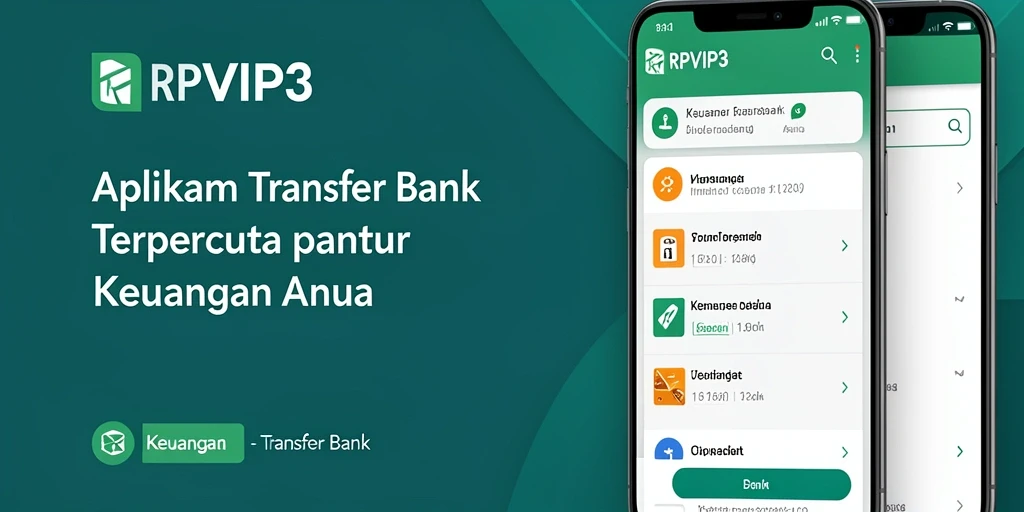 Antarmuka intuitif RPVIP3 untuk transfer bank yang efisien.